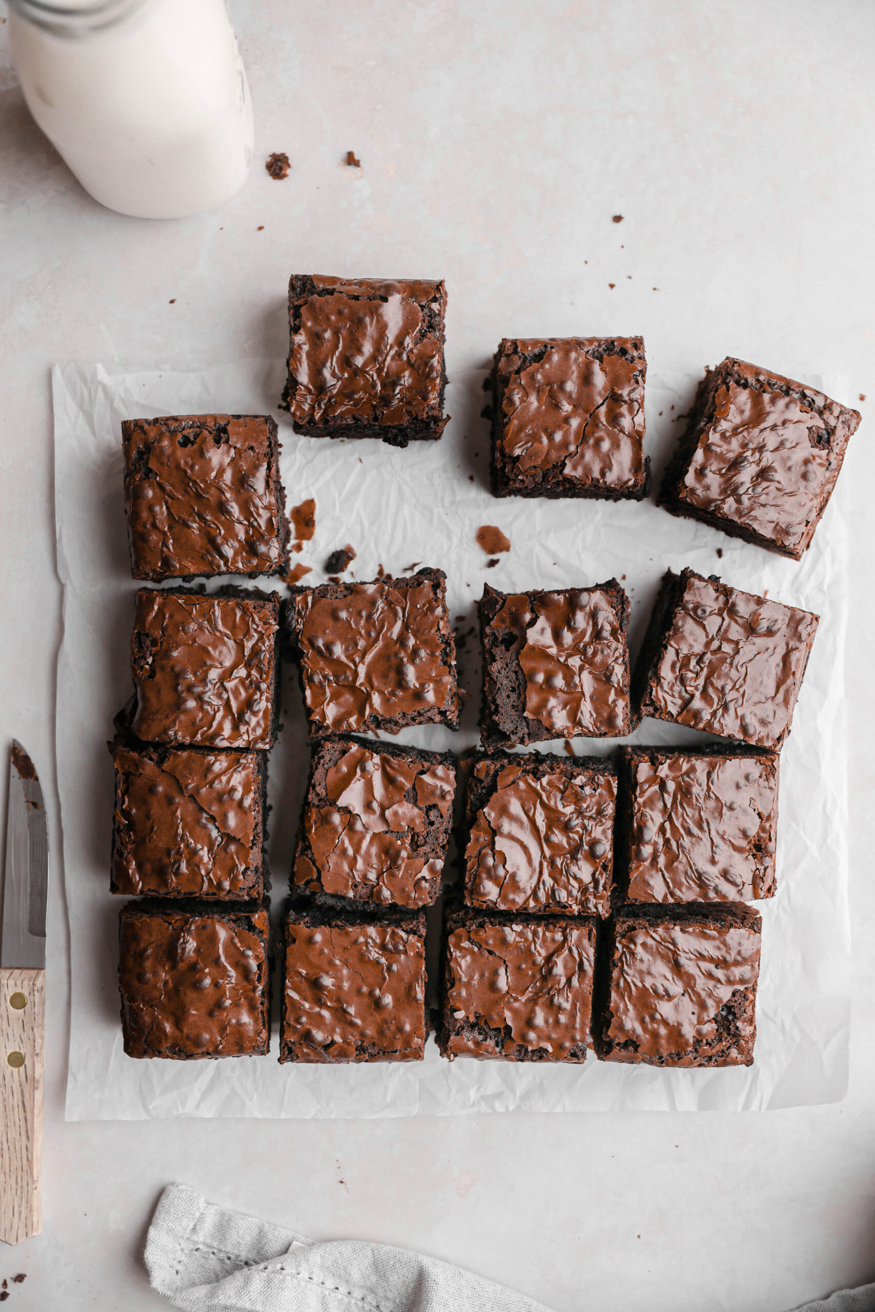 Classic Fudgy Brownies - The Chunky Chef