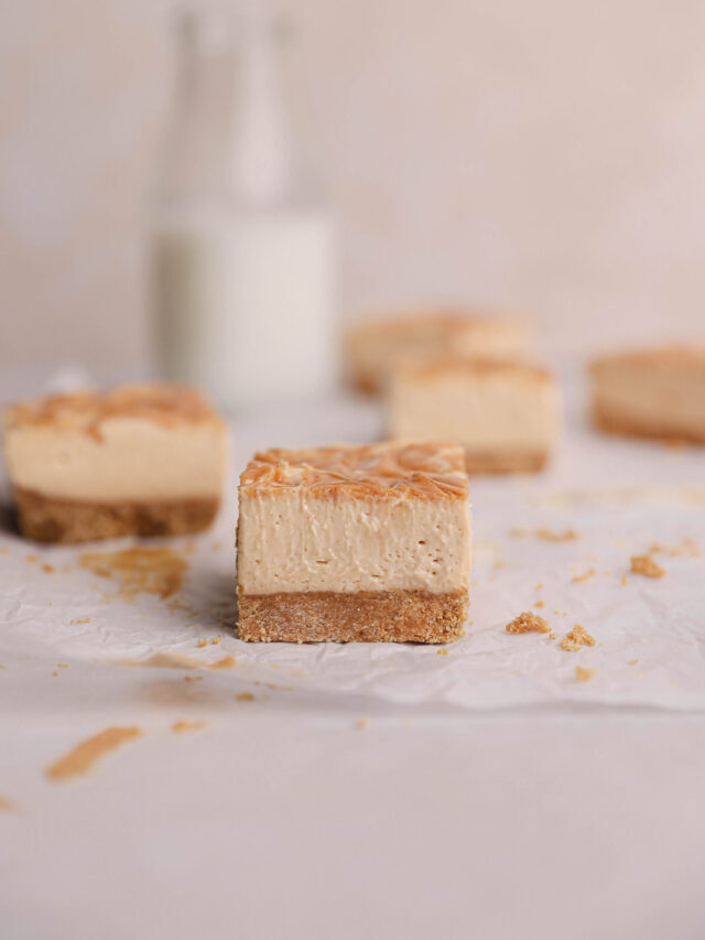 Peanut Butter Cheesecake Bars (No Bake)