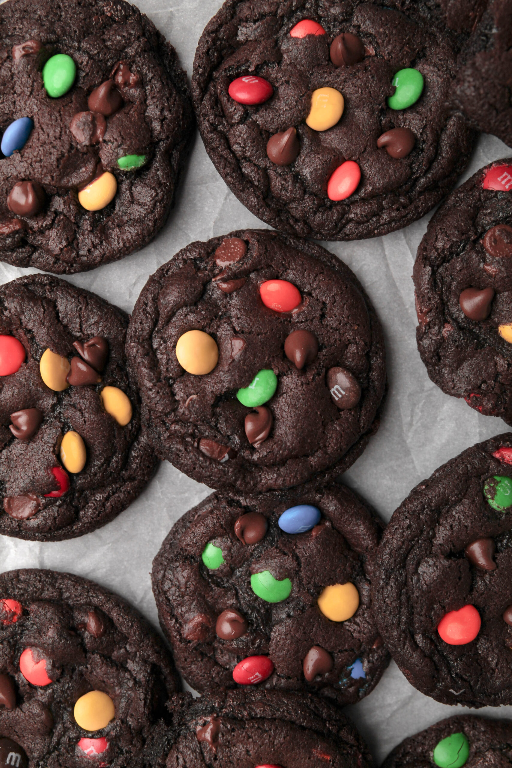 One Bowl Chocolate Brownie M&M Cookies Sturbridge Bakery