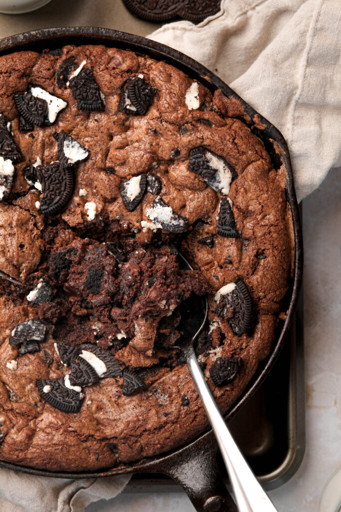 Double Chocolate Skillet Cookie - Once Upon a Chef