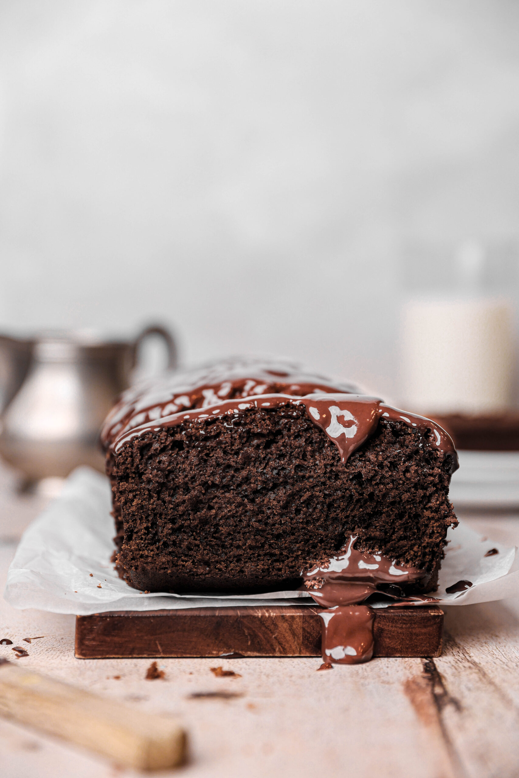 Vegan Chocolate Loaf Cake - BakedbyClo | Vegan Dessert Blog