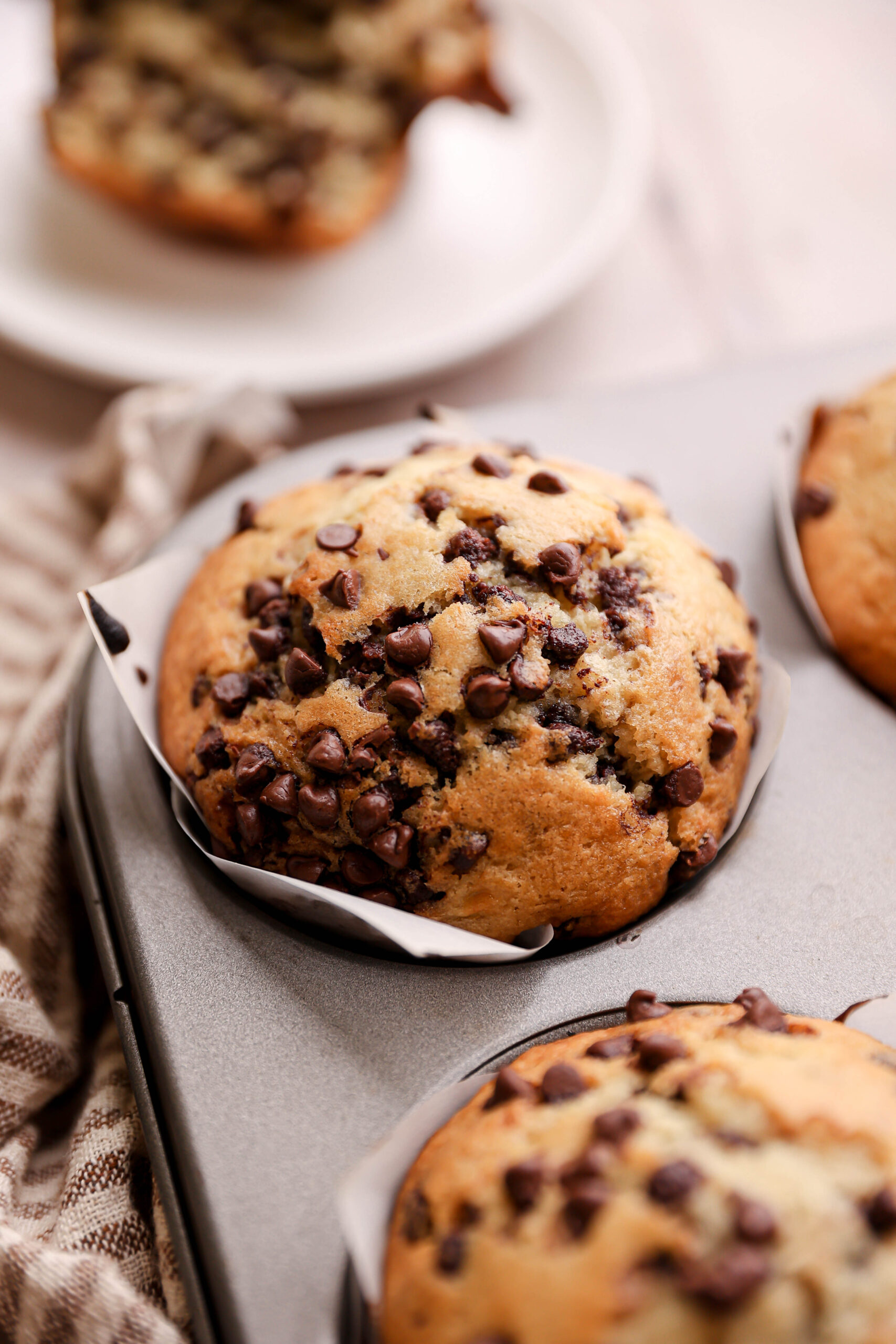 Chocolate Chocolate Chip Nut Muffins Recipe