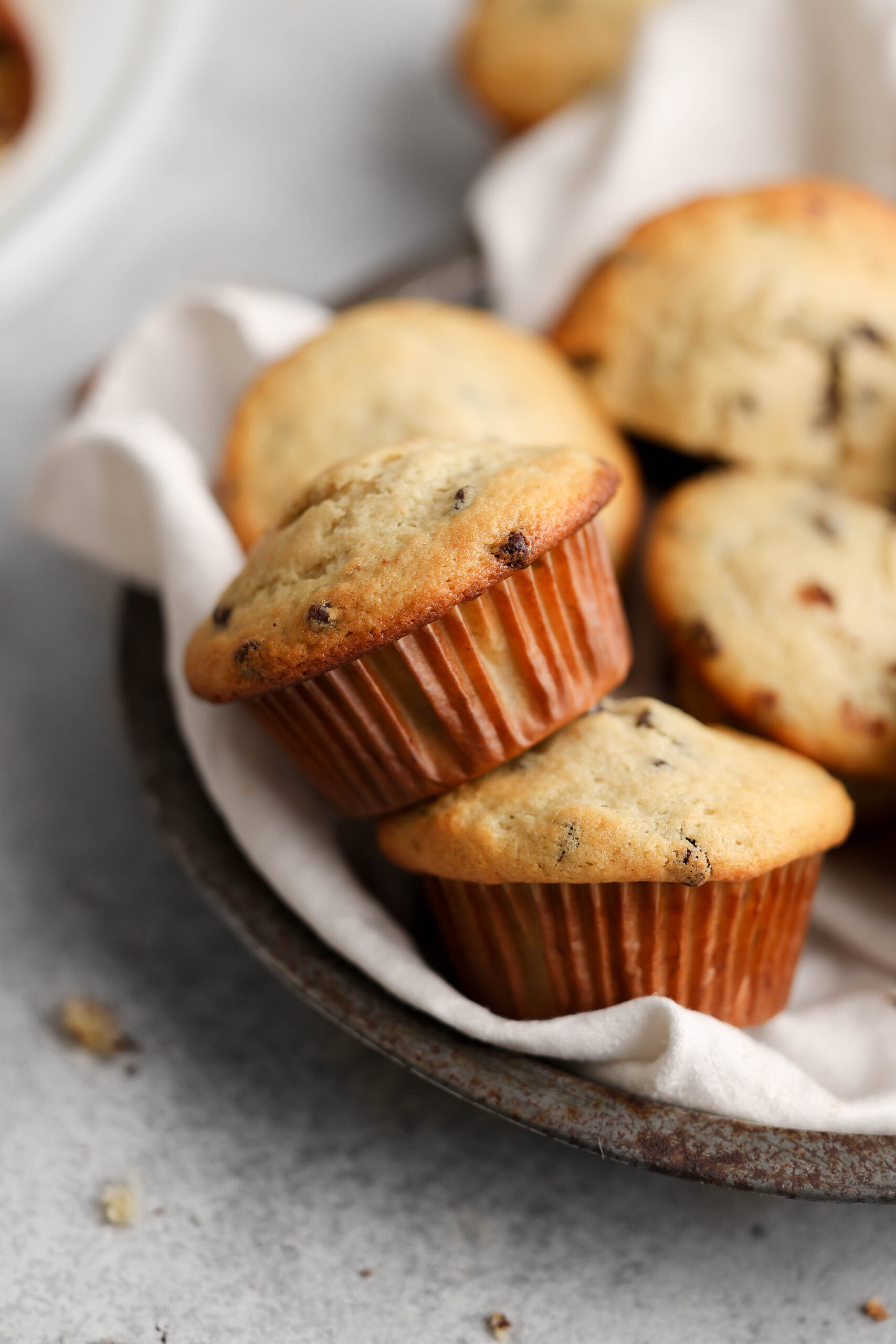 Peanut Butter Banana Chocolate Chip Muffins